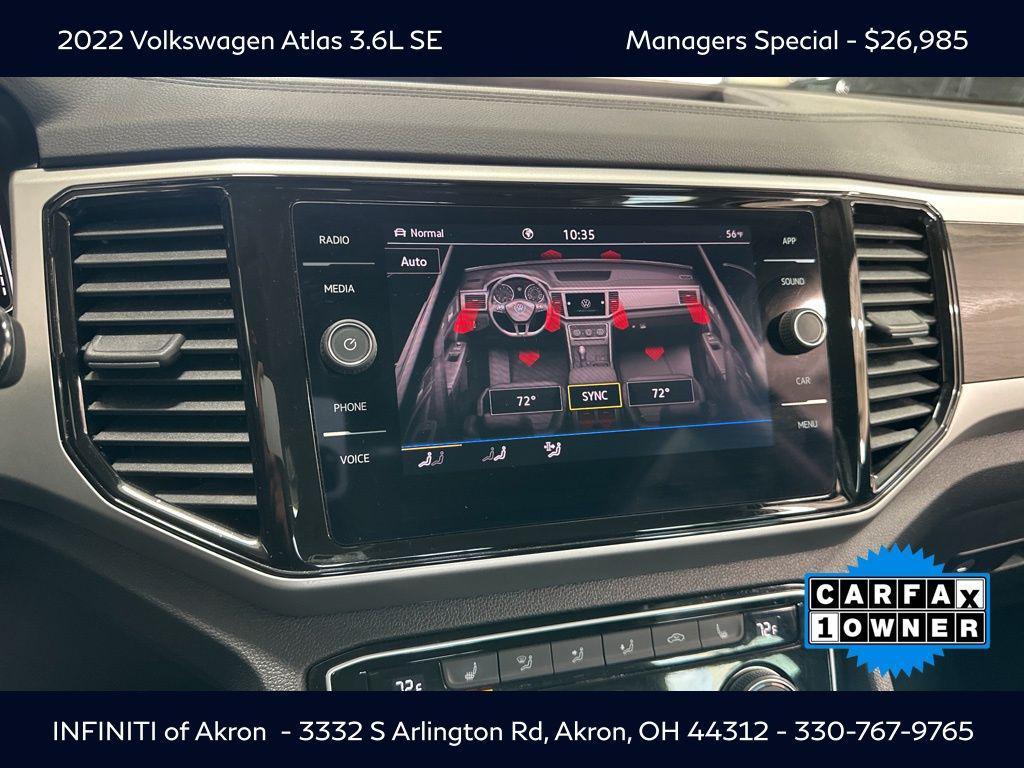 used 2022 Volkswagen Atlas car, priced at $26,985