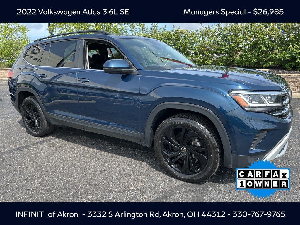 used 2022 Volkswagen Atlas car, priced at $26,985