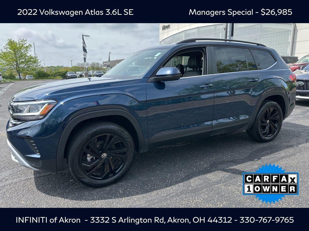 used 2022 Volkswagen Atlas car, priced at $26,985