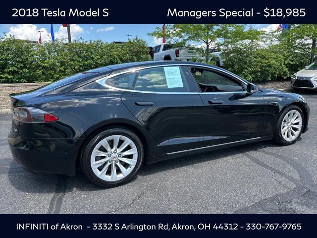 used 2018 Tesla Model S car, priced at $18,985