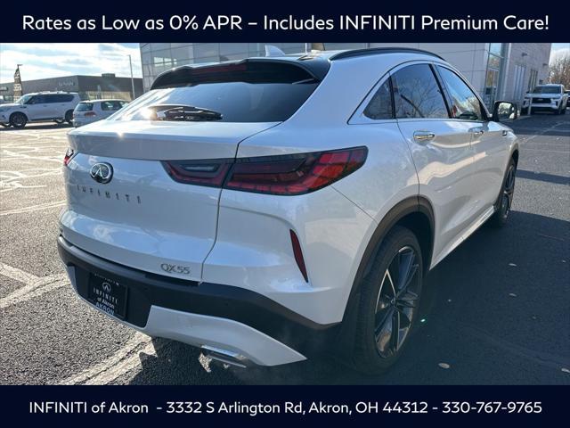 new 2025 INFINITI QX55 car, priced at $55,767