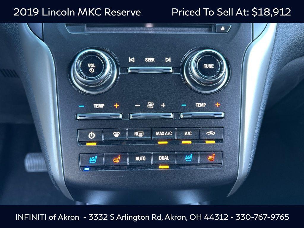 used 2019 Lincoln MKC car, priced at $18,912