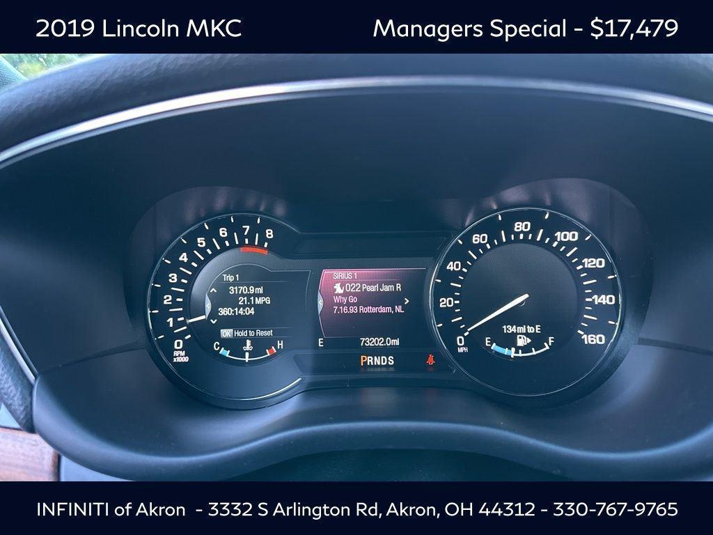 used 2019 Lincoln MKC car, priced at $17,479