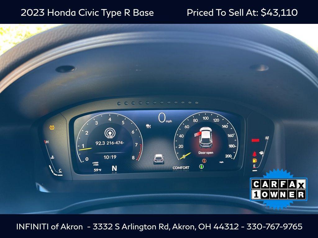 used 2023 Honda Civic Type R car, priced at $43,110