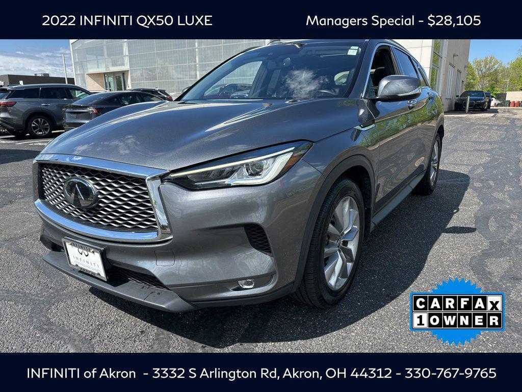 used 2022 INFINITI QX50 car, priced at $28,105