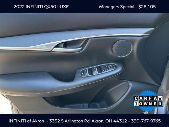 used 2022 INFINITI QX50 car, priced at $28,105