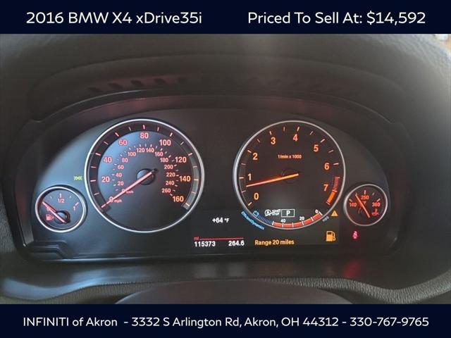 used 2016 BMW X4 car, priced at $14,592