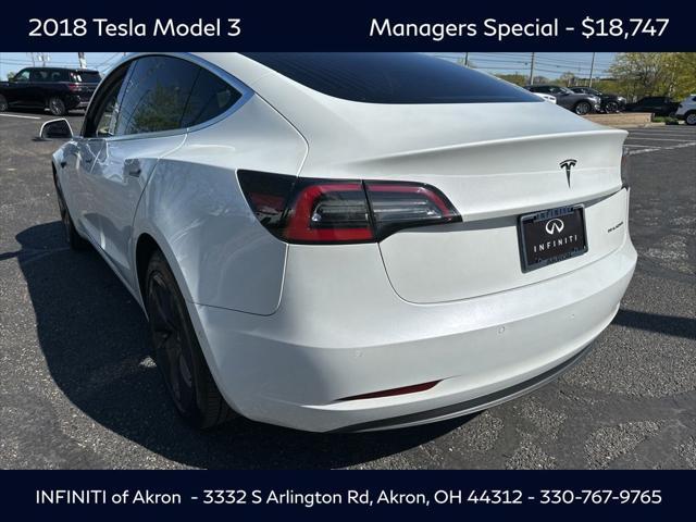 used 2018 Tesla Model 3 car, priced at $18,747