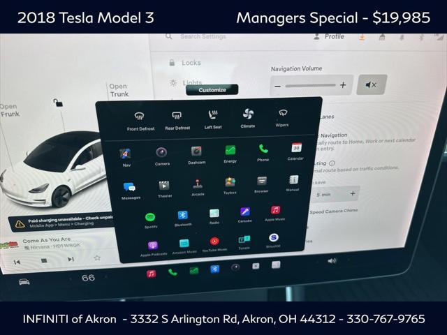 used 2018 Tesla Model 3 car, priced at $19,985