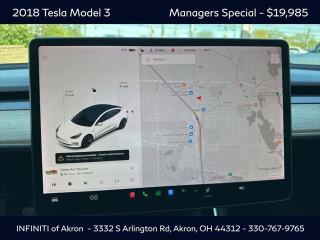 used 2018 Tesla Model 3 car, priced at $19,985