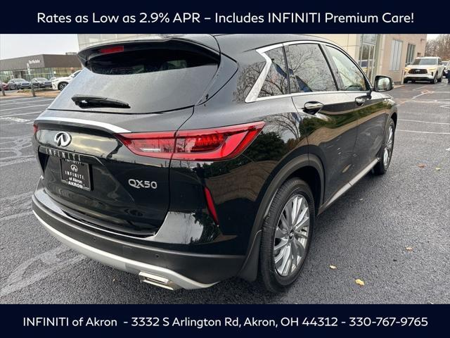 new 2025 INFINITI QX50 car, priced at $42,843