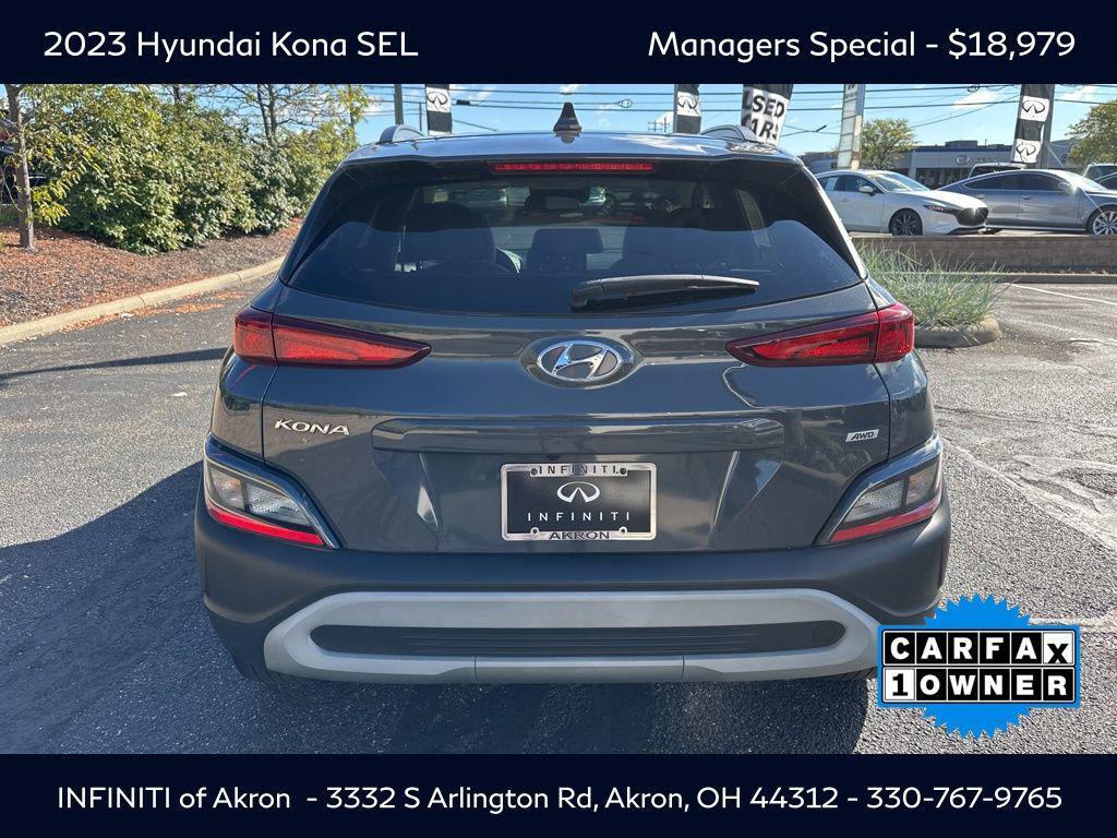 used 2023 Hyundai Kona car, priced at $18,979