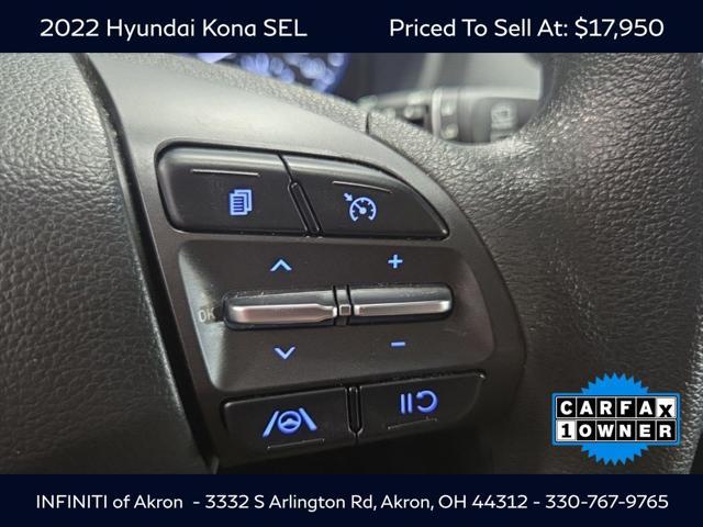 used 2022 Hyundai Kona car, priced at $17,950