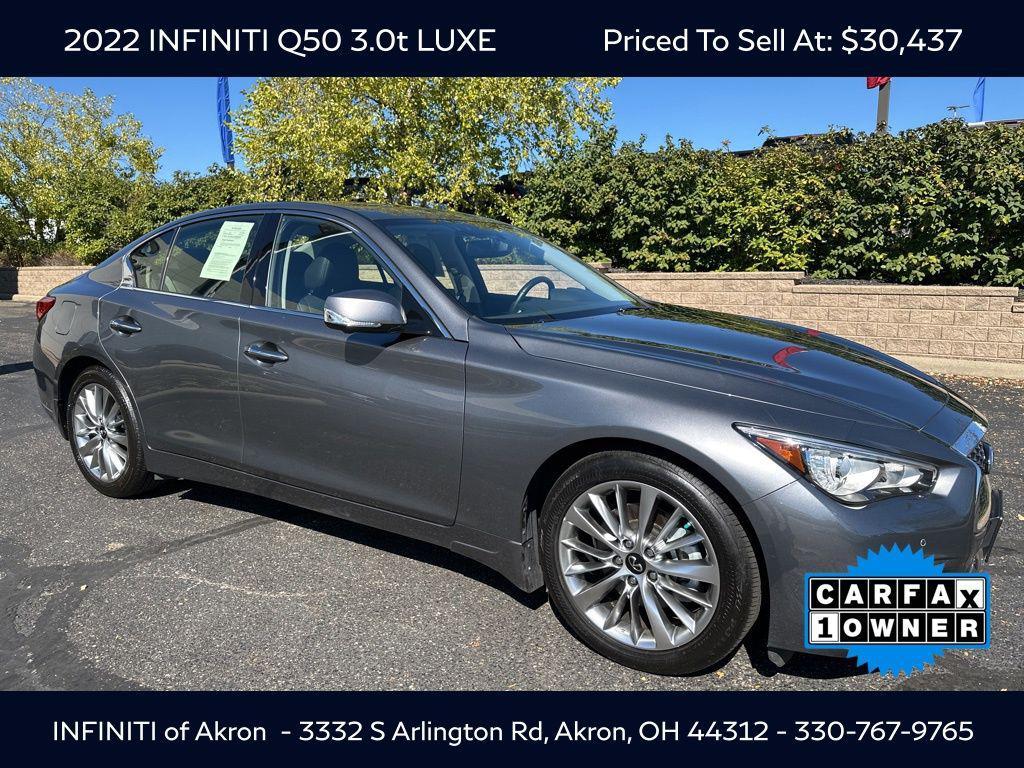 used 2022 INFINITI Q50 car, priced at $30,437