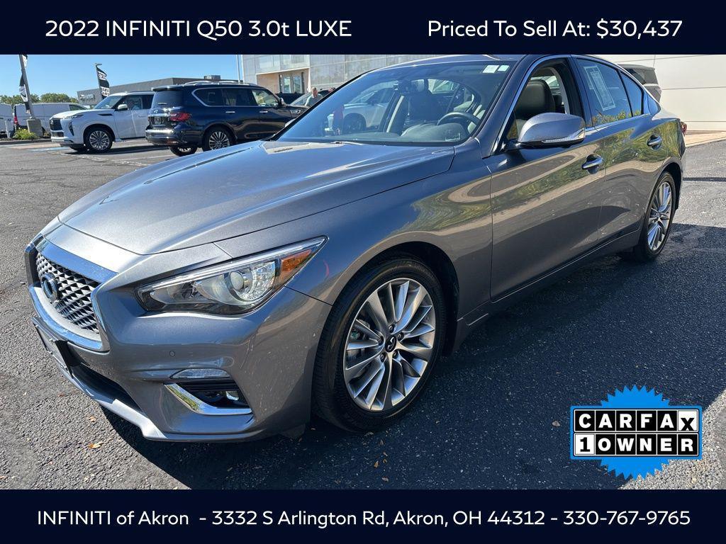 used 2022 INFINITI Q50 car, priced at $30,437