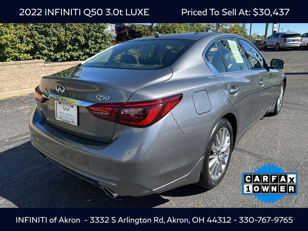 used 2022 INFINITI Q50 car, priced at $30,437