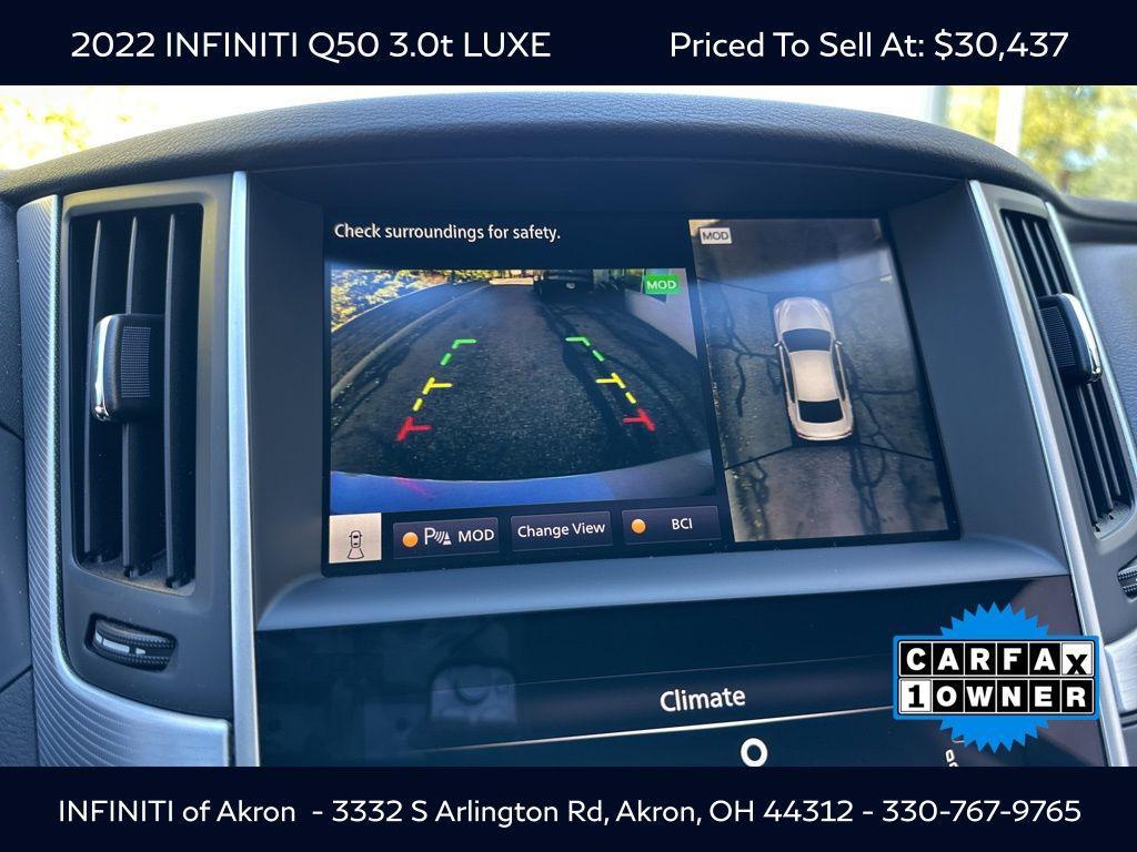 used 2022 INFINITI Q50 car, priced at $30,437