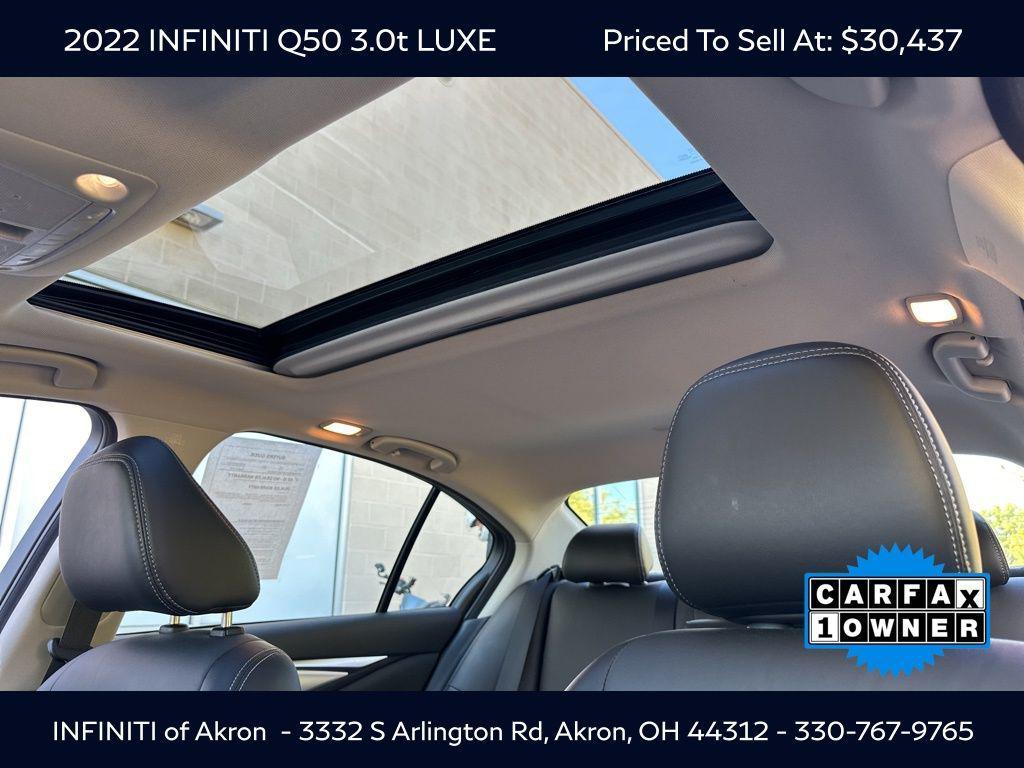 used 2022 INFINITI Q50 car, priced at $30,437
