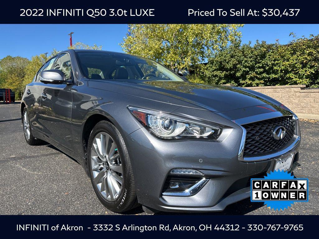 used 2022 INFINITI Q50 car, priced at $30,437