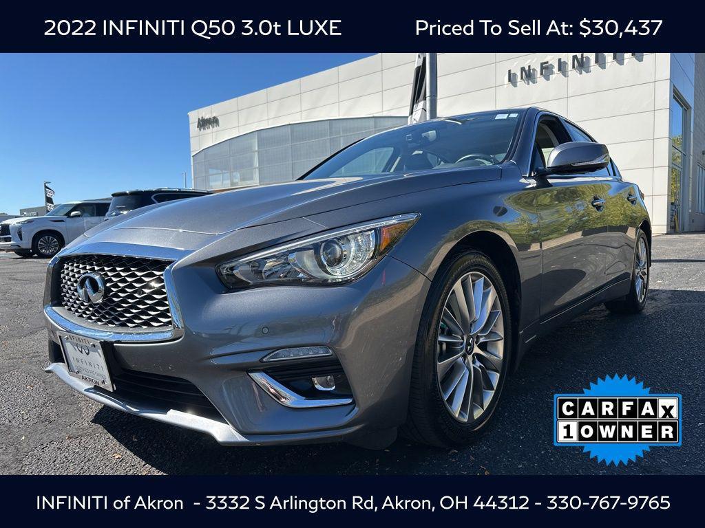 used 2022 INFINITI Q50 car, priced at $30,437