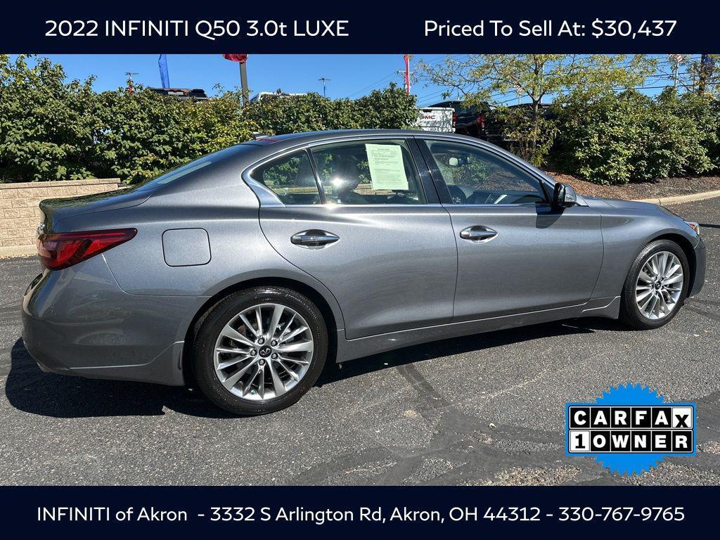 used 2022 INFINITI Q50 car, priced at $30,437