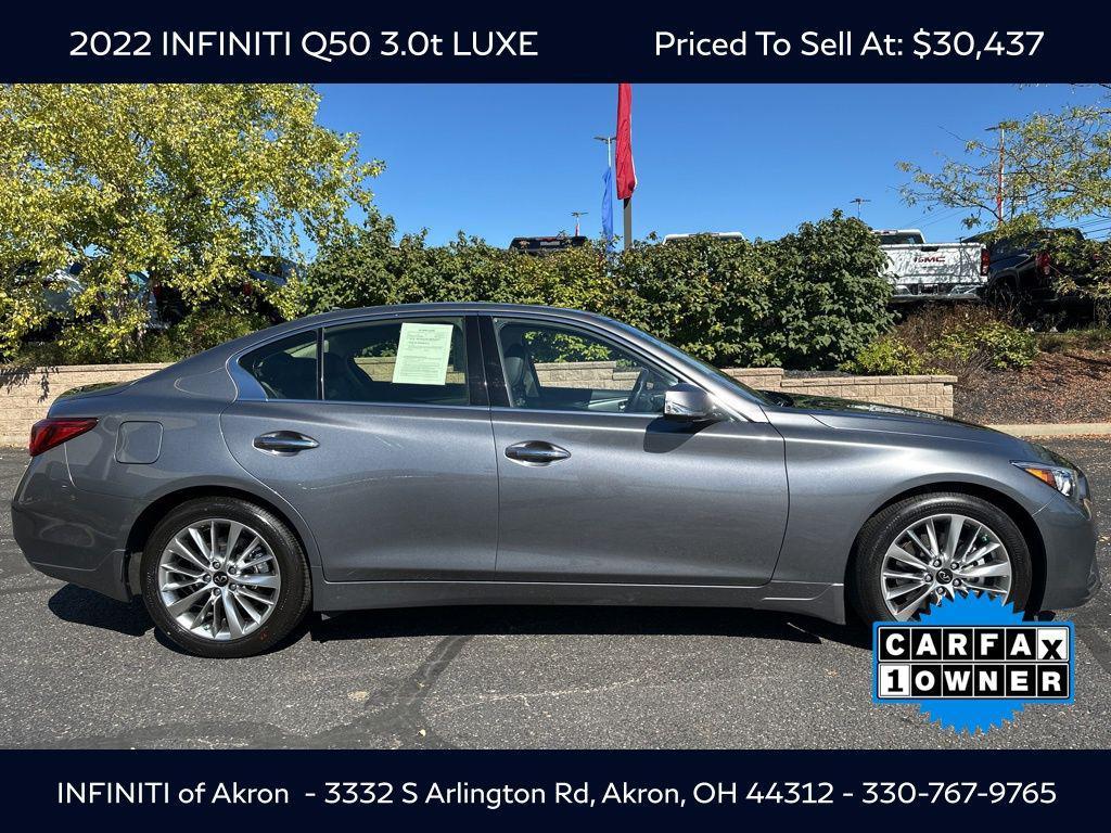 used 2022 INFINITI Q50 car, priced at $30,437