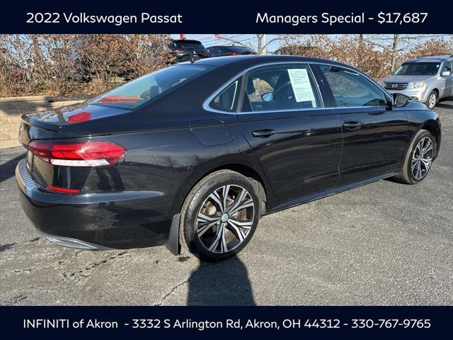 used 2022 Volkswagen Passat car, priced at $17,687