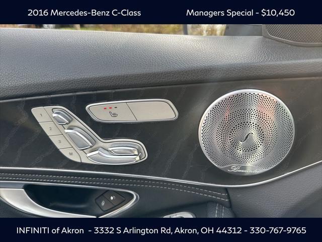 used 2016 Mercedes-Benz C-Class car, priced at $10,450