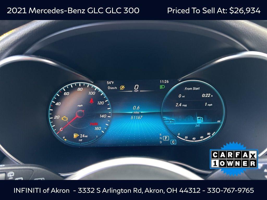 used 2021 Mercedes-Benz GLC 300 car, priced at $26,934
