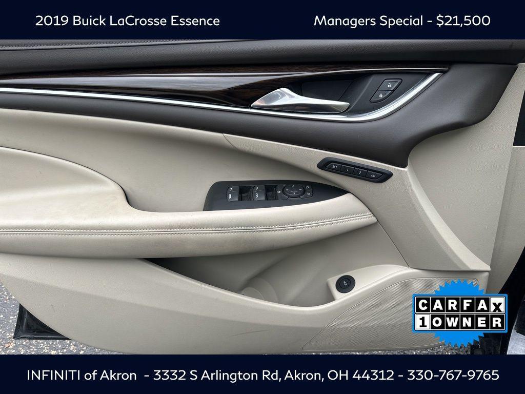 used 2019 Buick LaCrosse car, priced at $21,500