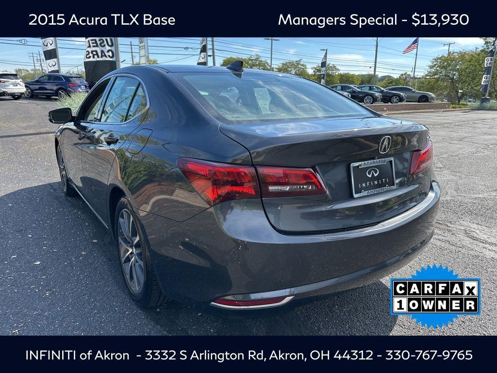 used 2015 Acura TLX car, priced at $13,930