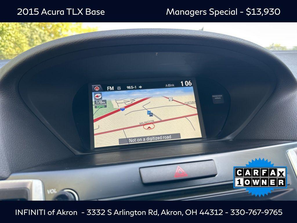 used 2015 Acura TLX car, priced at $13,930