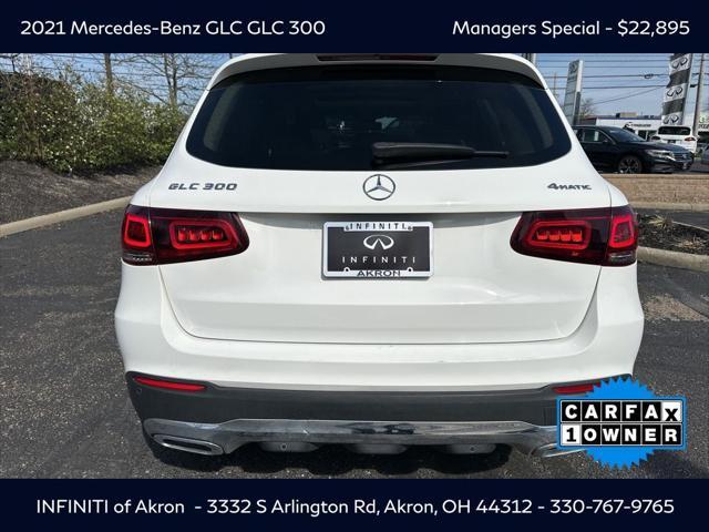 used 2021 Mercedes-Benz GLC 300 car, priced at $22,895