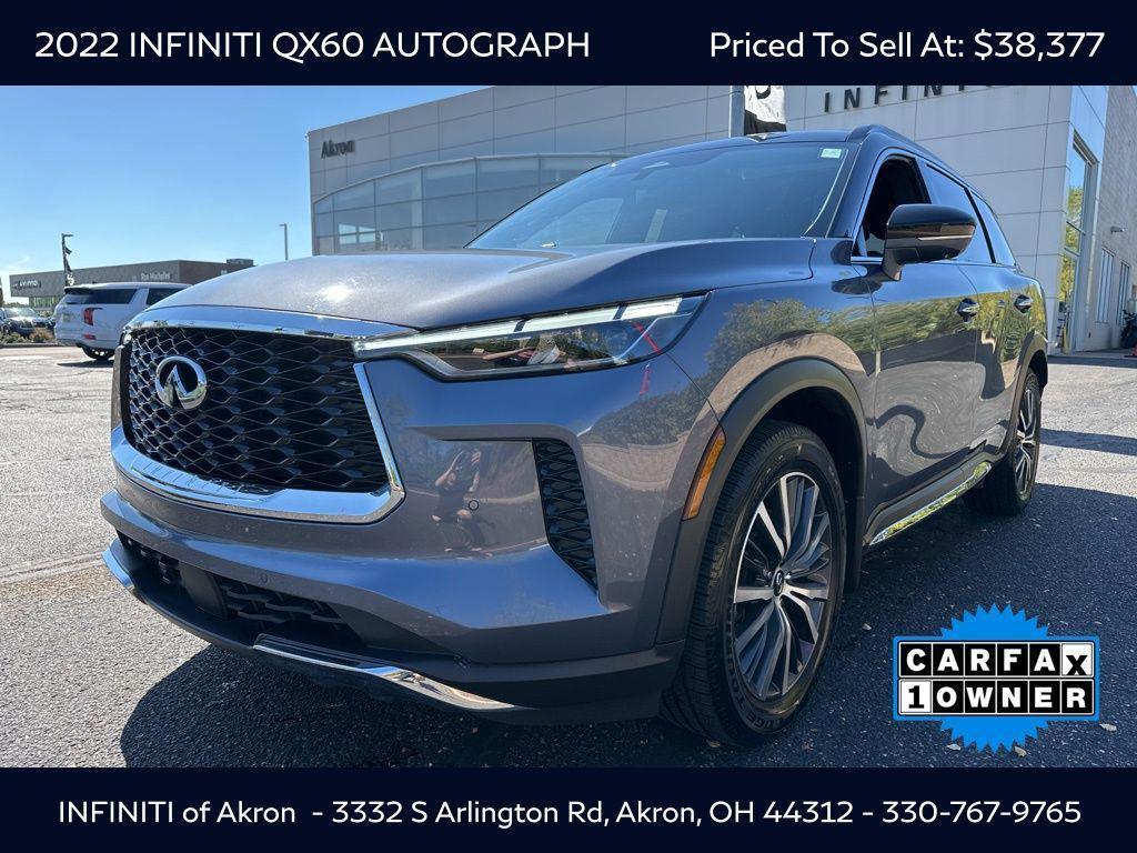 used 2022 INFINITI QX60 car, priced at $38,377