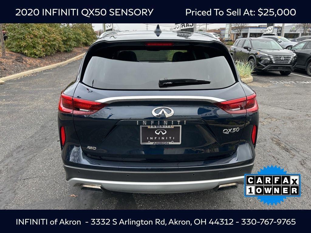 used 2020 INFINITI QX50 car, priced at $25,000