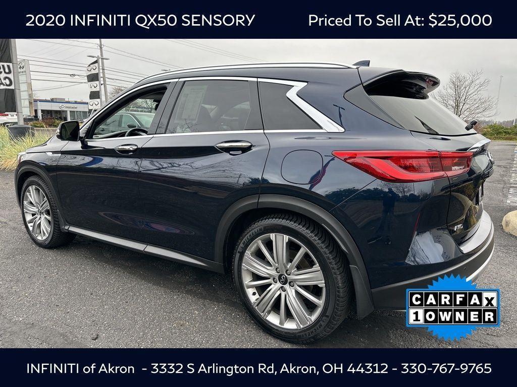 used 2020 INFINITI QX50 car, priced at $25,000