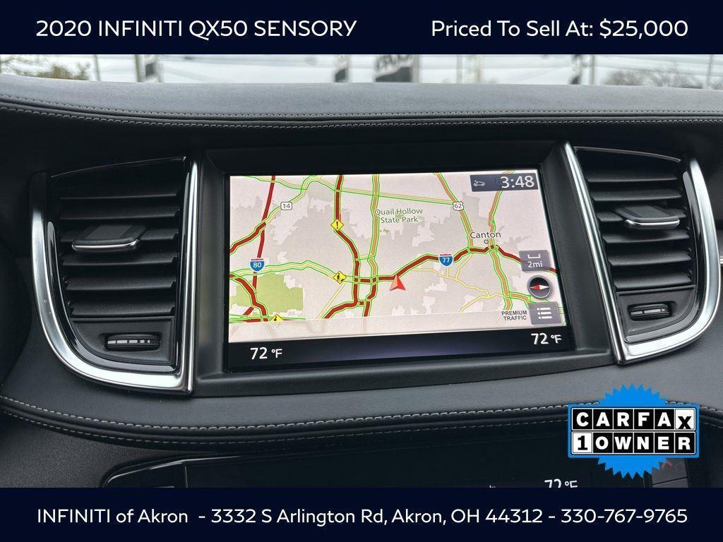 used 2020 INFINITI QX50 car, priced at $25,000