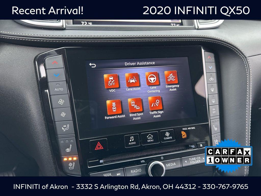 used 2020 INFINITI QX50 car, priced at $25,000