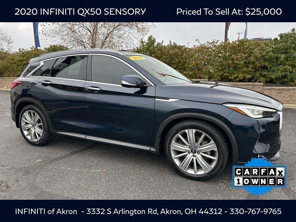 used 2020 INFINITI QX50 car, priced at $25,000