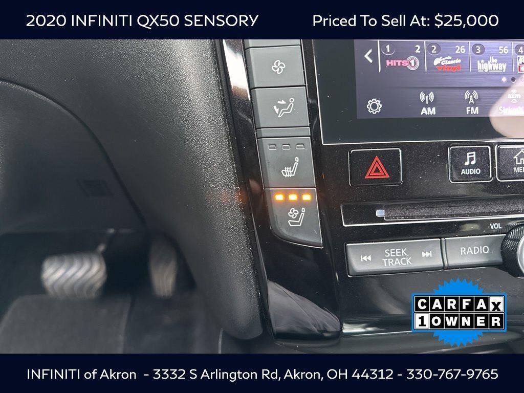 used 2020 INFINITI QX50 car, priced at $25,000