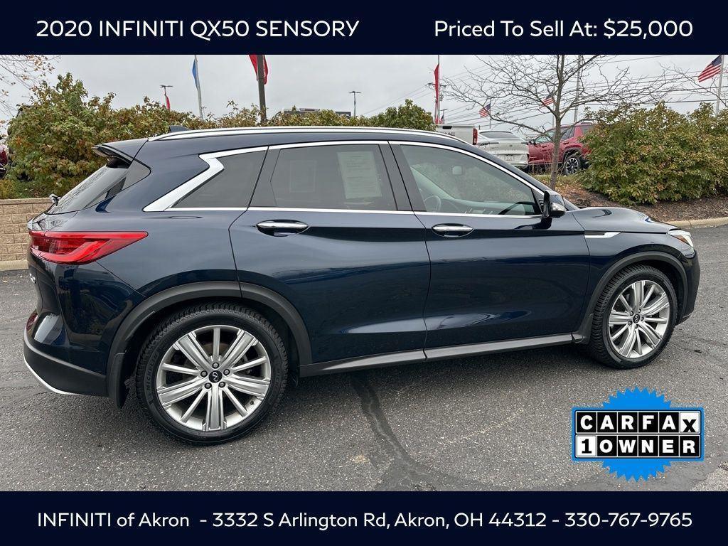 used 2020 INFINITI QX50 car, priced at $25,000