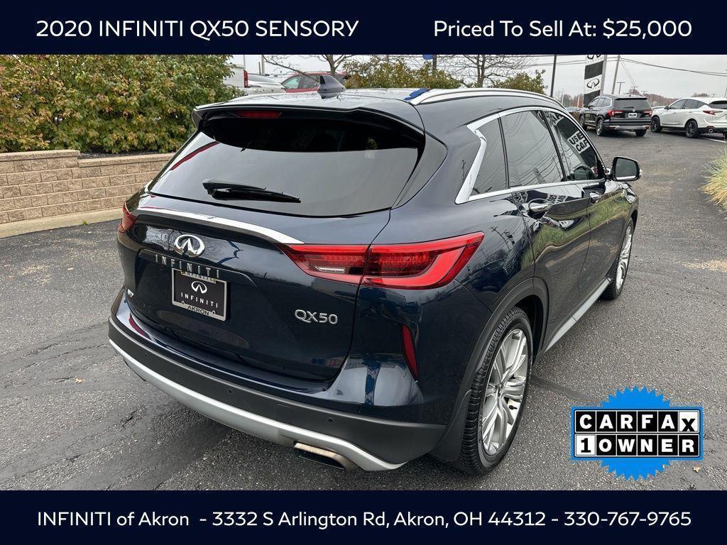 used 2020 INFINITI QX50 car, priced at $25,000