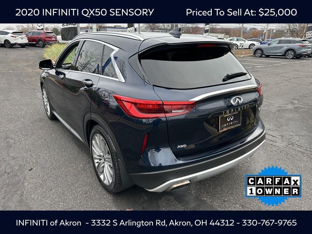 used 2020 INFINITI QX50 car, priced at $25,000
