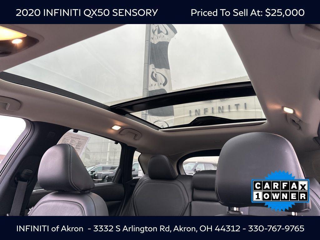 used 2020 INFINITI QX50 car, priced at $25,000