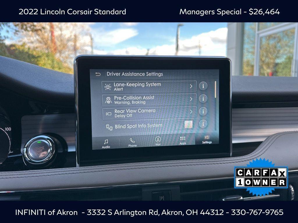 used 2022 Lincoln Corsair car, priced at $26,464