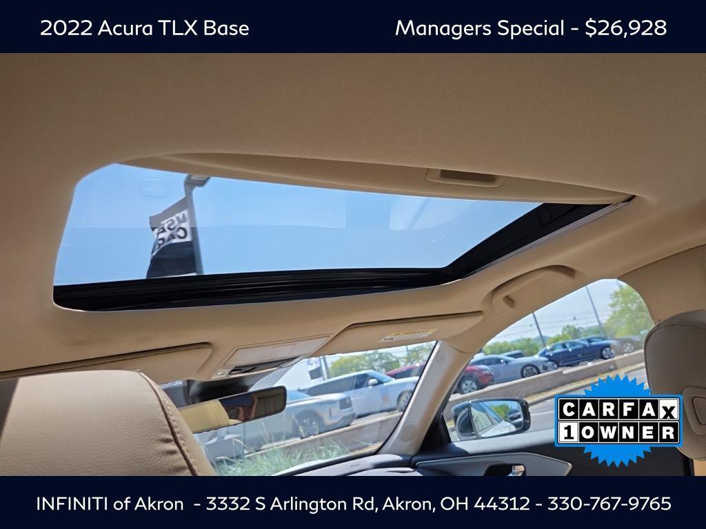used 2022 Acura TLX car, priced at $26,928