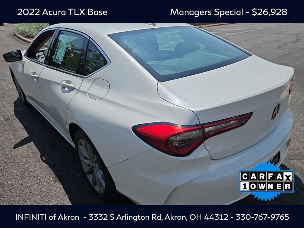 used 2022 Acura TLX car, priced at $26,928