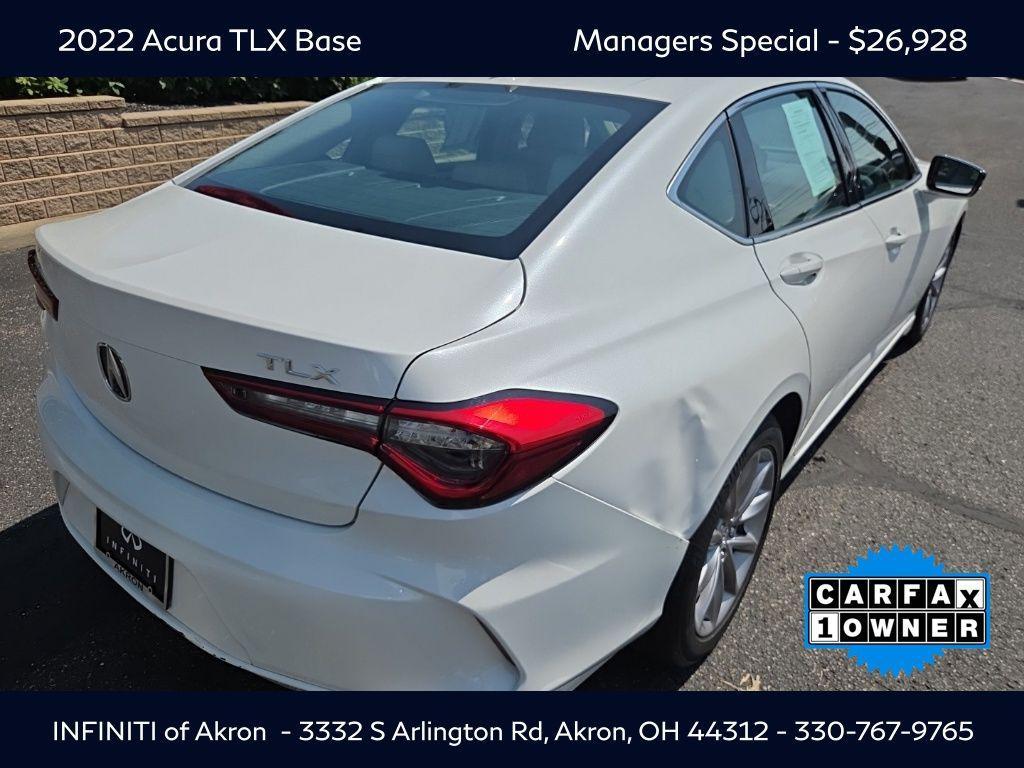 used 2022 Acura TLX car, priced at $26,928