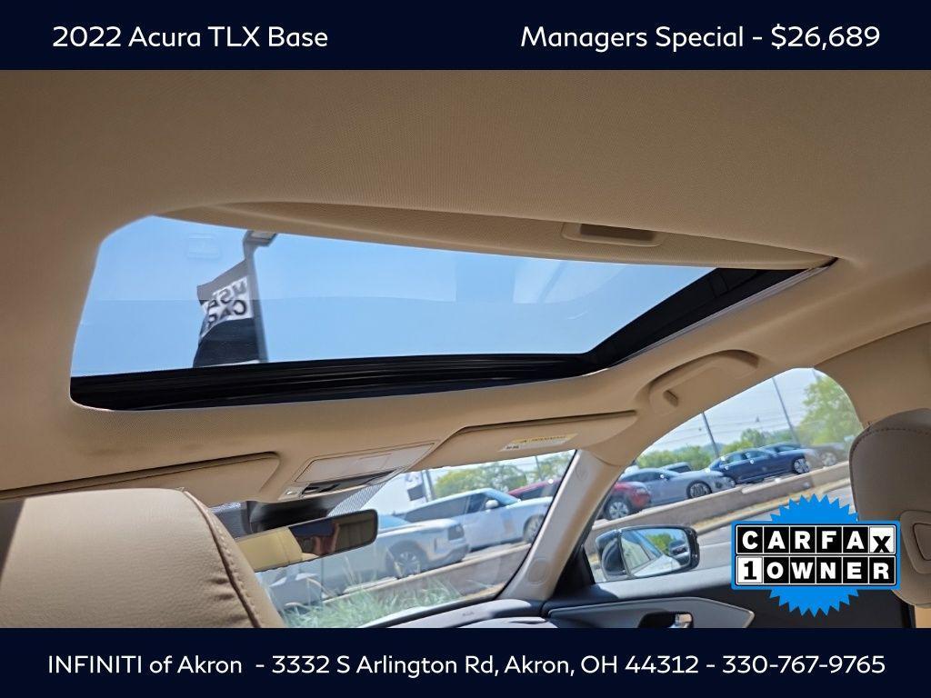 used 2022 Acura TLX car, priced at $26,689