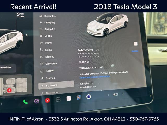 used 2018 Tesla Model 3 car, priced at $18,059